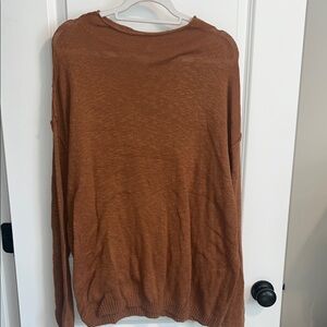 Wonderly Warm Brown Knit Top/Tunic
